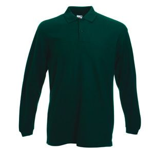 Поло "Long Sleeve Polo" (Темно-зеленый)