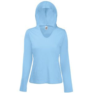 Футболка женская LADY FIT LIGHTWEIGHT HOODED T 135 (Голубой)