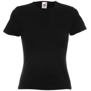 Футболка женская LADY FIT CREW NECK T 210 (Чёрный)