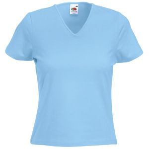 Футболка женская LADY FIT V-NECK T 210 (Голубой)