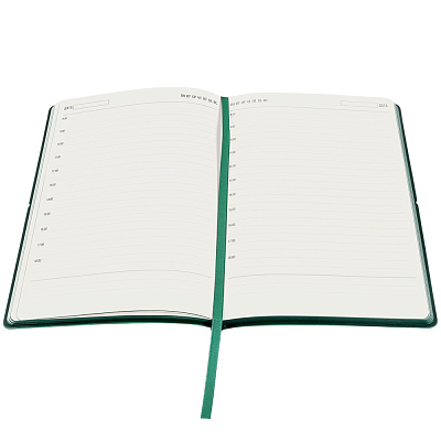 Ежедневник A5 недатированный Massimo в мягком переплёте, темно-зеленый