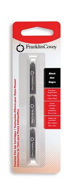 Картридж FranklinCovey для перьевой ручки  (3 шт), черный; блистер