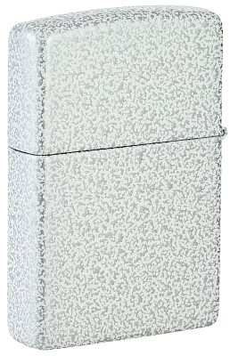 Зажигалка ZIPPO Logo с покрытием Glacier, латунь/сталь, белая, матовая, 38x13x57 мм