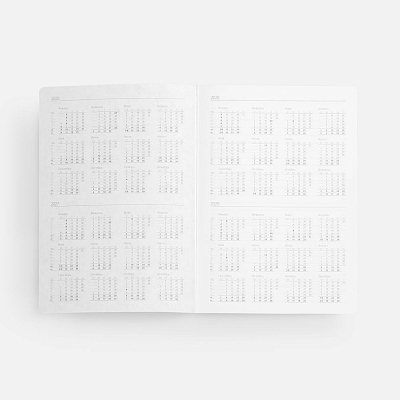 Ежедневник Boom, недатированный, черный с красным