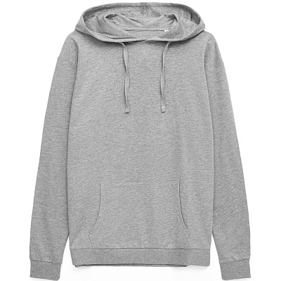 Худи унисекс Westray, красное (Серый меланж)