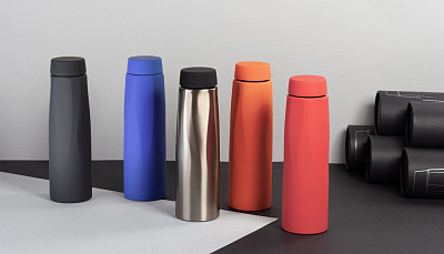 Термос "Calypso", покрытие soft touch, 500 мл, красный