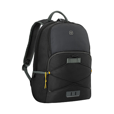 Рюкзак WENGER Trayl 15.6", чёрный, переработанный ПЭТ, 34 x 20 x 45 см, 22 л.