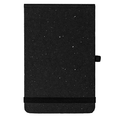 Блокнот MEMO, размер 90х140 мм, черный, блок в клетку