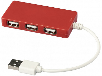 USB Hub на 4 порта Brick (Красный)