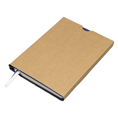 Ежедневник недатированный MAVE, синий, серый, формат А5, блок в линейку