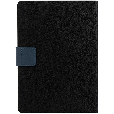 Ежедневник Boom, недатированный, черный с синим