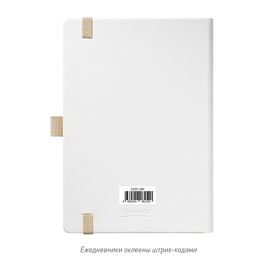 Ежедневник Арктик (Arctic) недатированный, белый/серый