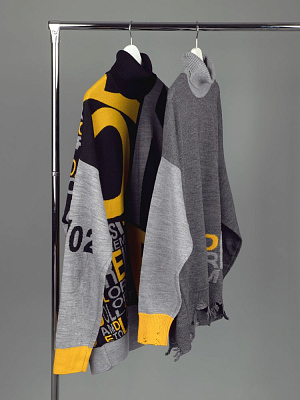 Свитер оверсайз на заказ Tricksy Net, полушерсть