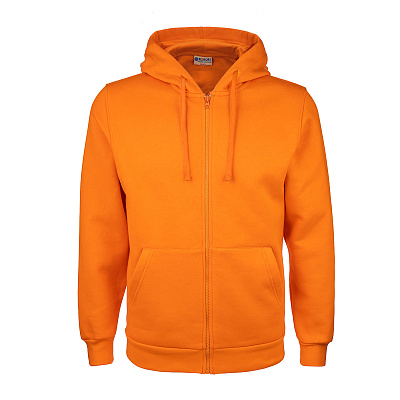Толстовка на молнии с капюшоном REDFORT, арт.281 (Оранж)