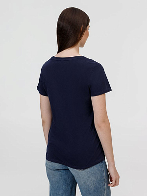 Футболка женская E150, темно-синяя