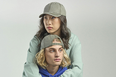 Бейсболка винтажная DIGG, 6 клиньев, металлическая застежка