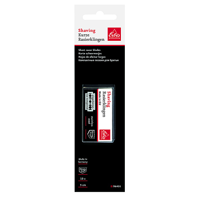 Лезвия для бритья ERBE «Tradition», нержавеющая сталь, (10 шт) в блистере
