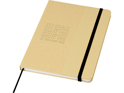 Блокнот A5 Nelida в твердой обложке из переработанного картона