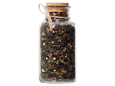 Чай черный с соком ананаса клубникой мятой медом и лимоном