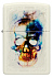 Зажигалка ZIPPO Skull Design с покрытием Glow In The Dark Green, латунь/сталь, белая, 38x13x57 мм - Фото 2