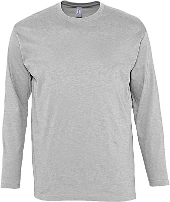 Футболка с длинным рукавом Monarch 150, красная (Серый меланж)