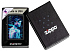 Зажигалка ZIPPO Cyborg Woman с покрытием Black Light, латунь/сталь, черная, матовая 38x13x57 мм - Фото 6