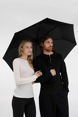 Зонт складной Fiber, черный