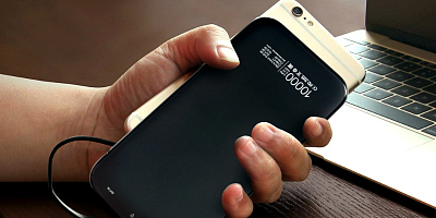 ПЗУ Olmio Slim 10000, черный