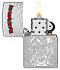 Зажигалка ZIPPO Iron Maiden с покрытием Street Chrome, латунь/сталь, серебристая, 38x13x57 мм - Фото 3