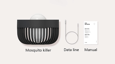 Антимоскитная лампа 3в1 SOLOVE Mosquito Lamp 002D, черный