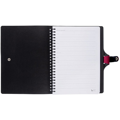 Ежедневник Strep Front на заказ, недатированный, малиновый