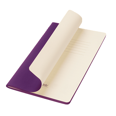 Блокнот Альфа Слим (Alpha slim), фиолетовый (Фиолетовый, бежевый)