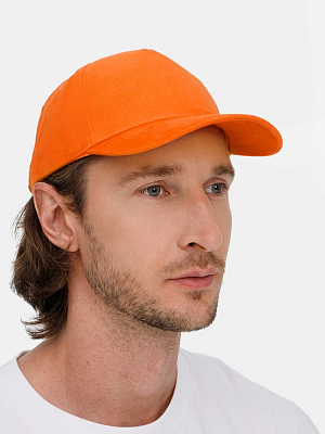 Бейсболка Long Beach, оранжевая