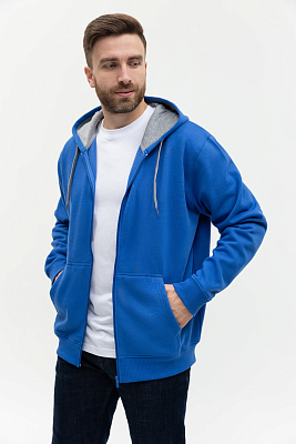 Толстовка мужская STAN с капюшоном на молнии футер с начёсом 280, 17