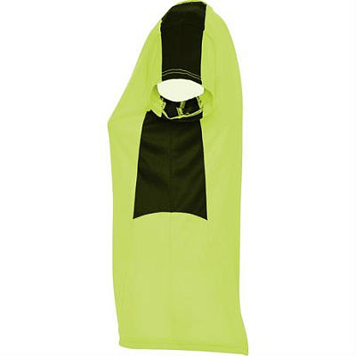 Спортивная футболка SUZUKA женская, ЛАЙМ ЯРКИЙ/ЧЕРНЫЙ 2XL