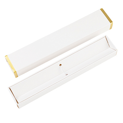 Ручка Senator в коробке Cradle белой с позолотой, зелёная