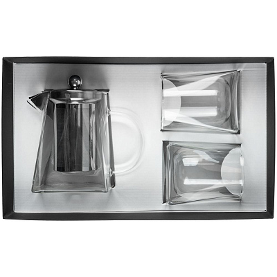 Чайный набор Quadroni в черной коробке