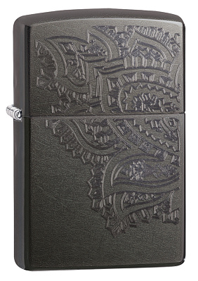 Зажигалка ZIPPO Classic с покрытием Gray, латунь/сталь, серая, матовая, 38x13x57 мм (Серый)