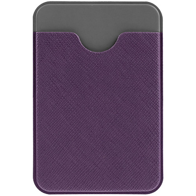 Чехол для карты на телефон Devon, фиолетовый с серым (Серый)