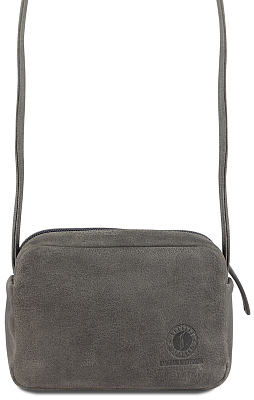 Сумка женская KLONDIKE YUKON «Maya», натуральная кожа в сером цвете, 17 х 12 х 4 см