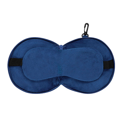 Подушка-маска для путешествий Mask, тёмно-синяя