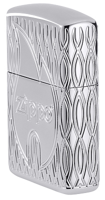 Зажигалка ZIPPO Armor® с покрытием High Polish Chrome, латунь/сталь, серебристая, 38x13x57 мм