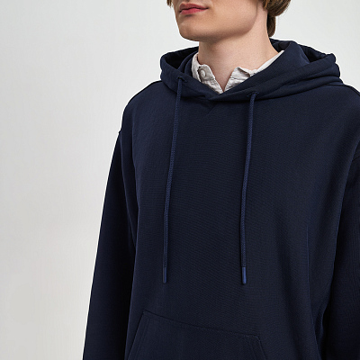 Худи релакс унисекс Адвенче (Adventure), темно-синий