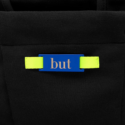 Стропа текстильная Fune 10 S, желтый неон, 10 см