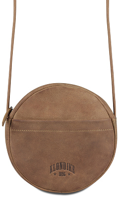 Сумка женская KLONDIKE YUKON «Chloe», натуральная кожа в светло-коричневом цвете, 20 х 20 х 5 см