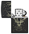 Зажигалка ZIPPO Deer с покрытием Black Matte, латунь/сталь, черная, матовая, 38x13x57 мм - Фото 4