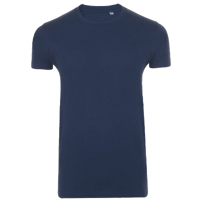 Футболка мужская приталенная Imperial Fit 190, серый меланж (Кобальт)