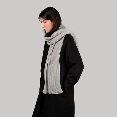 Шарф Форгес (Forges) вязаный, серый