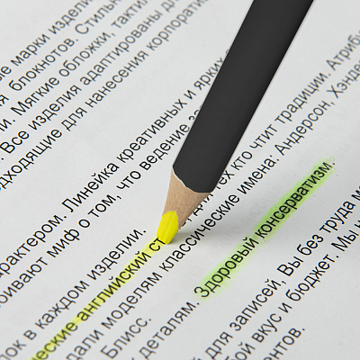 Карандаш-текстовыделитель двухцветный EXPERT