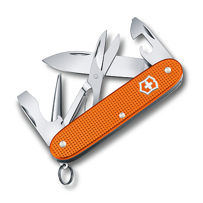 Нож перочинный VICTORINOX Pioneer X Alox LE 2021, 93 мм, 9 функций, алюминиевая рукоять, оранжевый